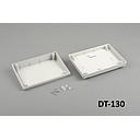 DT-130 Sloped Desktop Enclosure  ( Light Gray ) with Sloped Mounting Kit Pieces 493