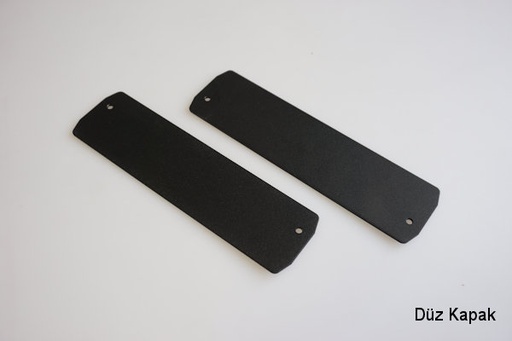 [DE-195-30-01-S-0] DE-195 Aluminium End Panel + Screw (Set) Black